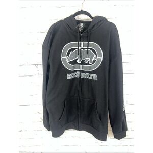 Ecko Unltd. Men's Vintage Full Zip Y2K Skater Hip Hop Hoodie Size 3XL